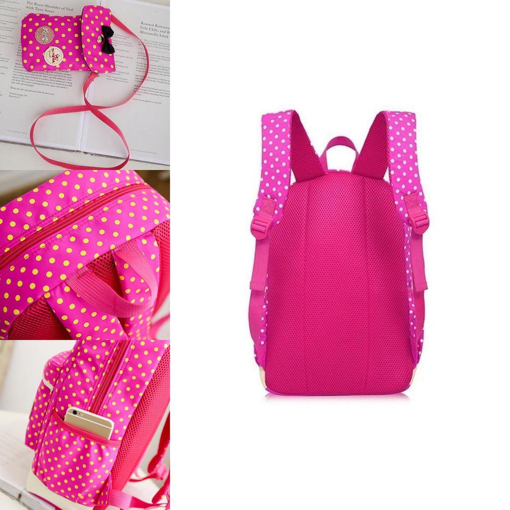 Set da 3 pezzi Zaino Grande Capacità per Bambini Cartella Pranzo Resistente all'Usura e Traspirante Adatto per Adolescenti e Studenti