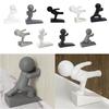 Cute Cartoon Decorative Door Stop Non-slip Action Figure Door Stopper Anti Collision No Drilling Door Bumper for Home&Bedroom