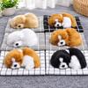 Soft Plush Sleeping Dog Doll Home Decor Plush Stuffed Dog Toy Cute Barking Dog Toy  Home