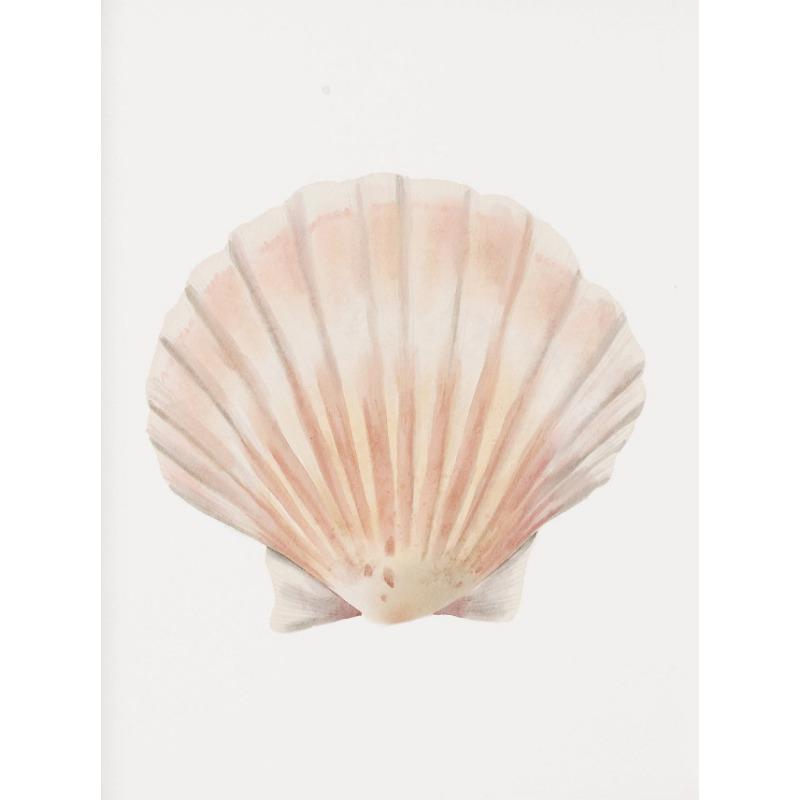 Beach Crab Conch Coral Starfish Shell Sand Watercolor Poster Canvas Printing Coastal Wall Art Picture for Living Room Home Decor