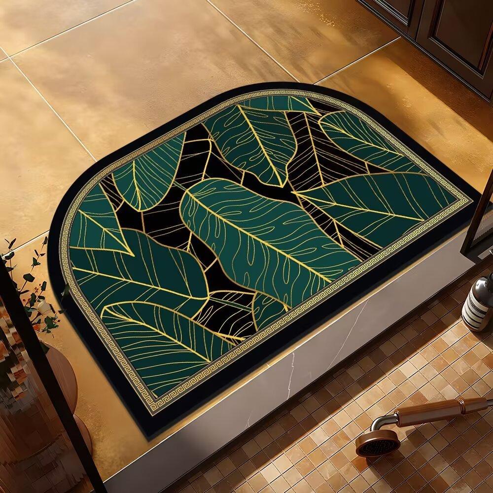 

Bathroom Floor Mats Strong Moisture-wicking Quick Crying Foot Mats Water Moisture-wicking and Dirt Resistant Toilet Toilet Door Foot Mats 40*60cm