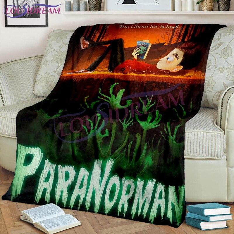 Horor Kreslený film Paranorman Throw Deka Flanelová deka Domácí dekorace Základy pokoje Deka Deka Pohovka a postel Deka