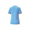 Puma Color Block Striped Letter Print Round Neck Short Sleeve Soccer Jersey Women Tops Blue 765712-01
