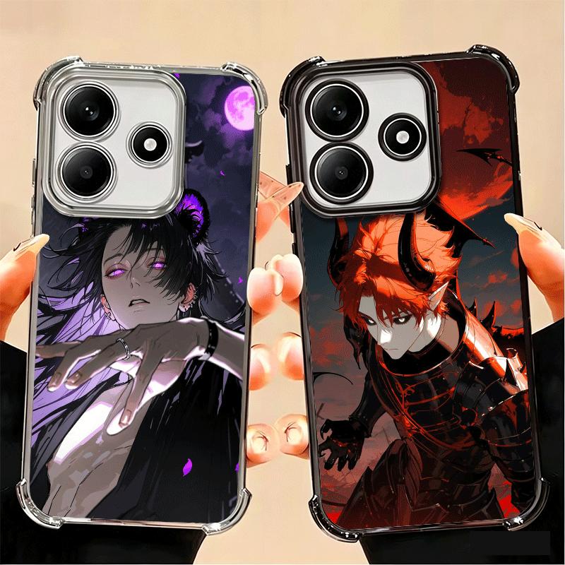 Devil Bad Boy Anime Style Plating Phone Case For Xiaomi Poco X5 X6 X7 X8 Pro Max F8 Ultra F7 M8 M7 M5S Redmi 15C 15 14C 13C 13 X