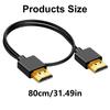 OD3.2mm HDTV Cable Soft 4K HDTV to HDTV Cable Support 4K@60Hz 18Gbps 2160p 1440p 1080p for Gaming Consoles Projectors