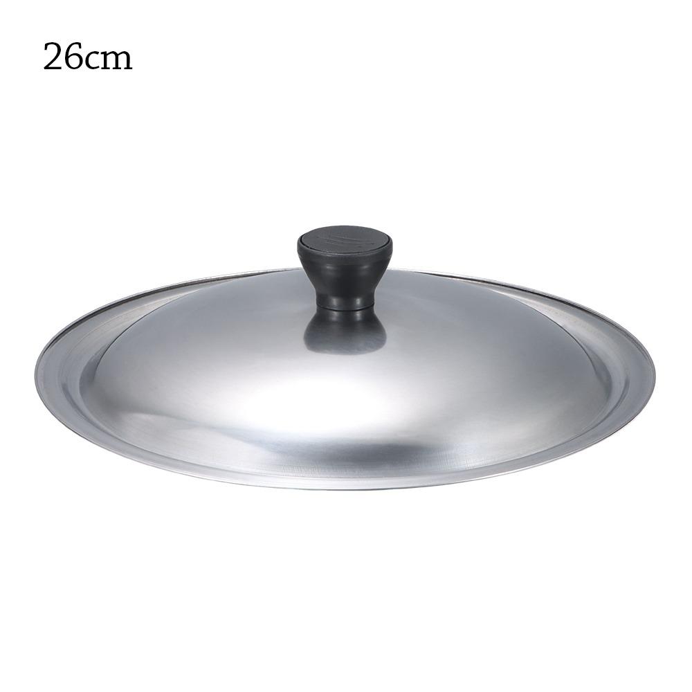 New 20-30cm Pot Lid Stainless Steel Anti-scalding Wok Pot Lid Universal Kitchen Food Lid Restaurant Kitchenware
