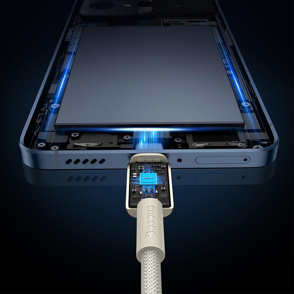 Baseus Premium 100W USB-C to USB-C Charging Cable, 2m – Tungsten Gold