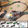 Boy's Green Retro Steam Train EMU Model - Cross-Border Remote Control Educational Toy