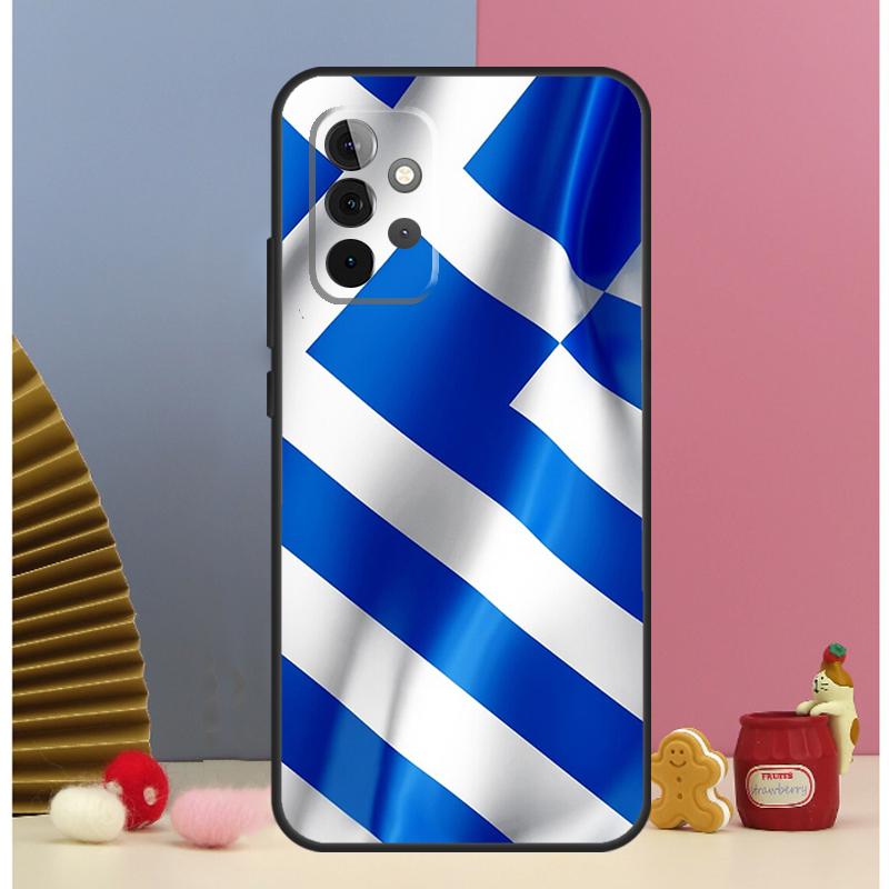 Greece Greek Flag Cover For Samsung Galaxy A53 A33 A52 A32 A22 A12 A13 A23 A51 A71 A14 A34 A54 A15 A25 Case