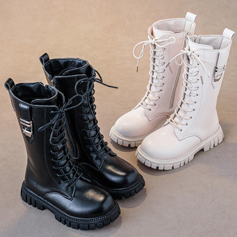 Girls' Boots Autumn/Winter British Style Children's Martin Boots Middle aged Princess Boots Girls' Tall Boots