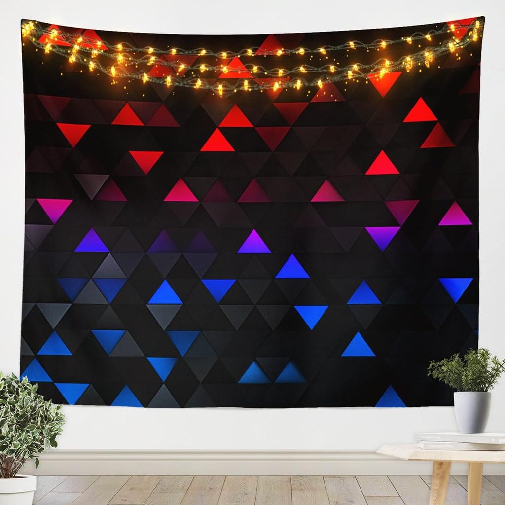 Colorful French Bulldog Tapestry Cute Frenchie Dog Faces Print Wall Hanging For Dog Lovers Bedroom Living Room Home Decor