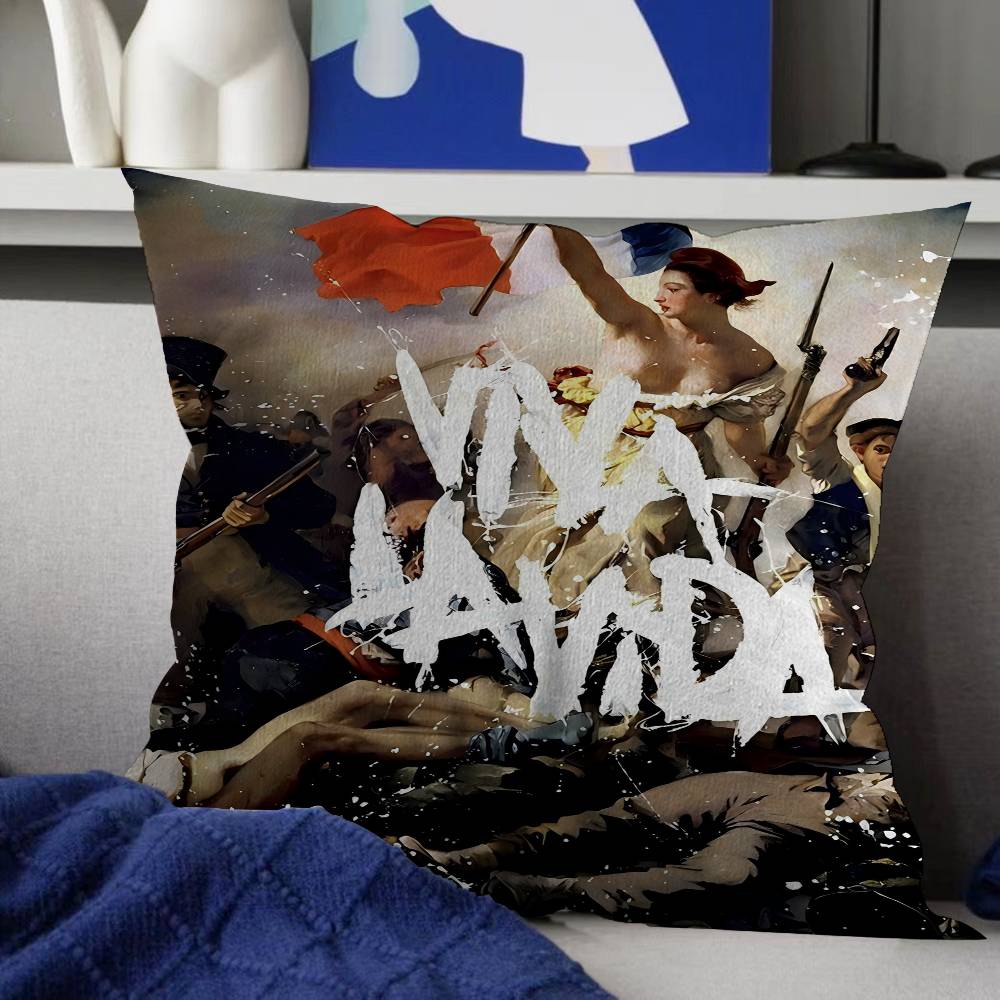C-Coldplay Band Pillow Gift Home Office Decoration Pillow Bedroom Sofa Car Cushion CoverPillow Case