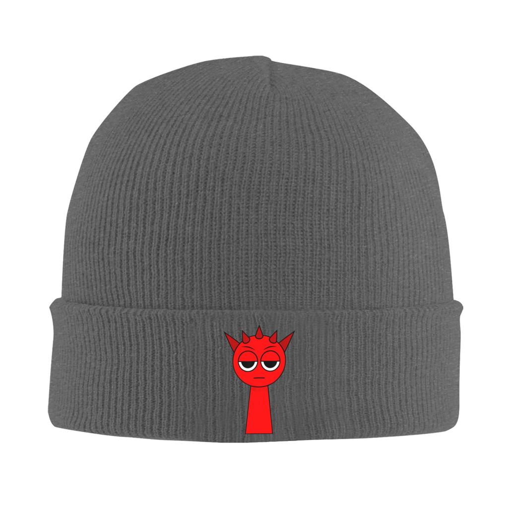 Raddy from Sprunki! Beanie Hats  Knitted Hat Adult Unisex Cute Warm Soft Caps Spring Hippie Custom Bonnet Hats