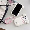 Cartoon Dog iPhone 17/16/15/14/13 Pro Max Case, White Glasses, Anti-Fall, Cute Design.