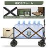 TIMBER RIDGE Outdoor Compatible with Long Convergence Load Capacity Freestanding Large Capacity Storage Pocket Carry Outdoor Camping Wagon Wagon,