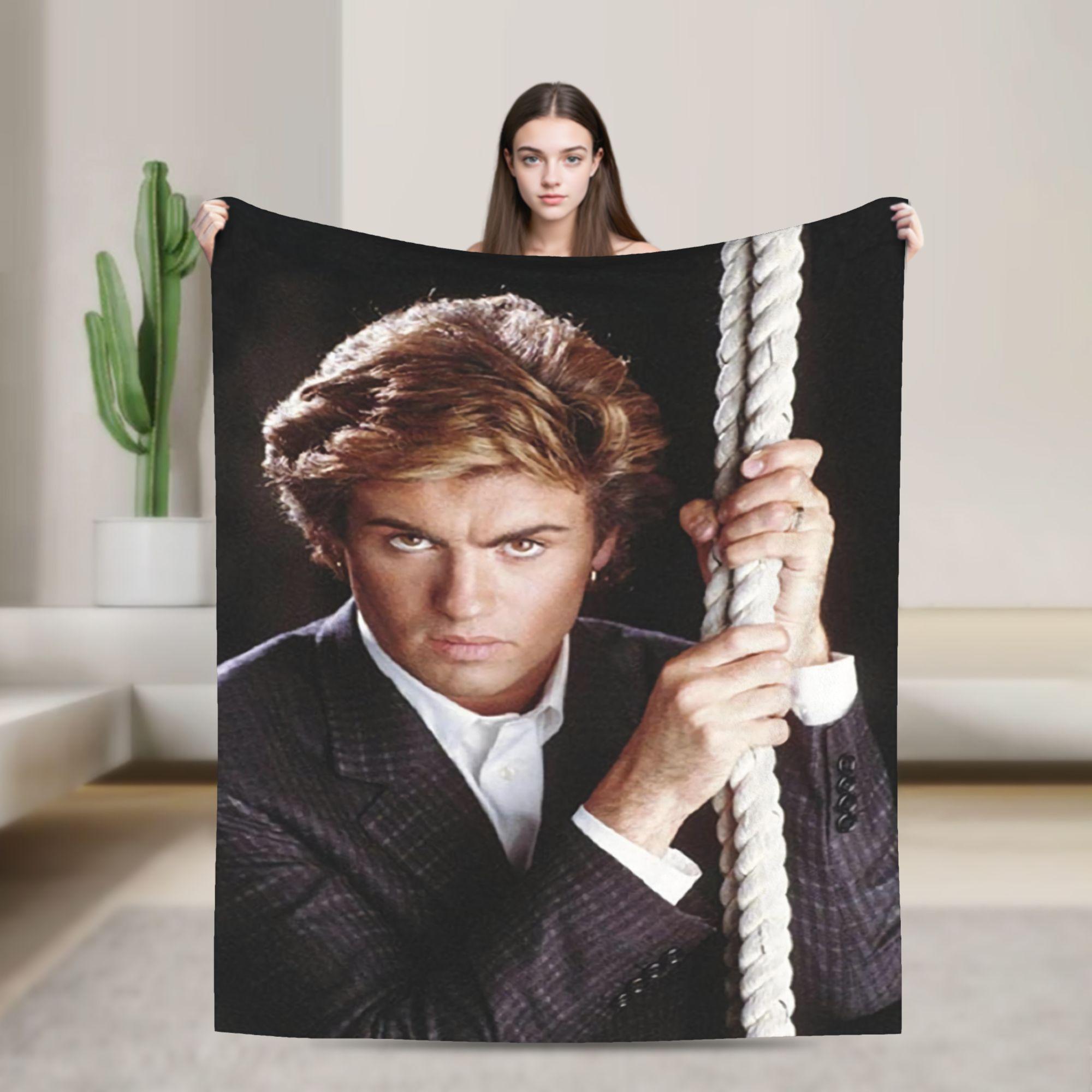George Michaels Blankets Quality Super Warm Bedding Throws Winter Travel Office Living Room Novelty Bedspread 75X95CM