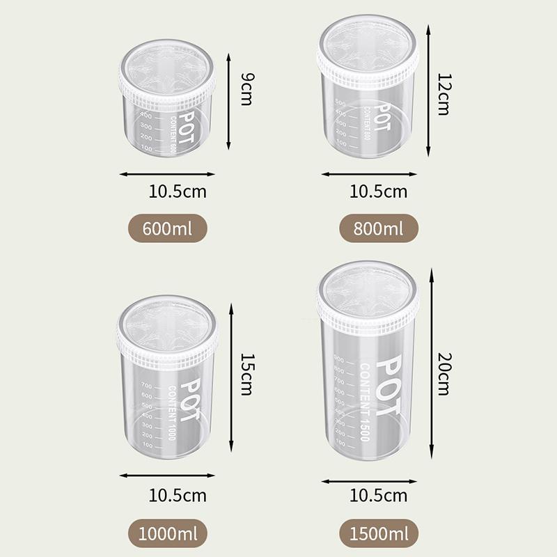 Grain Storage Tanks Sealed Cans Kitchen Jar Organizer Insect Moisture-proof Foods Grade Household Boxes Portable Snacks Barrels