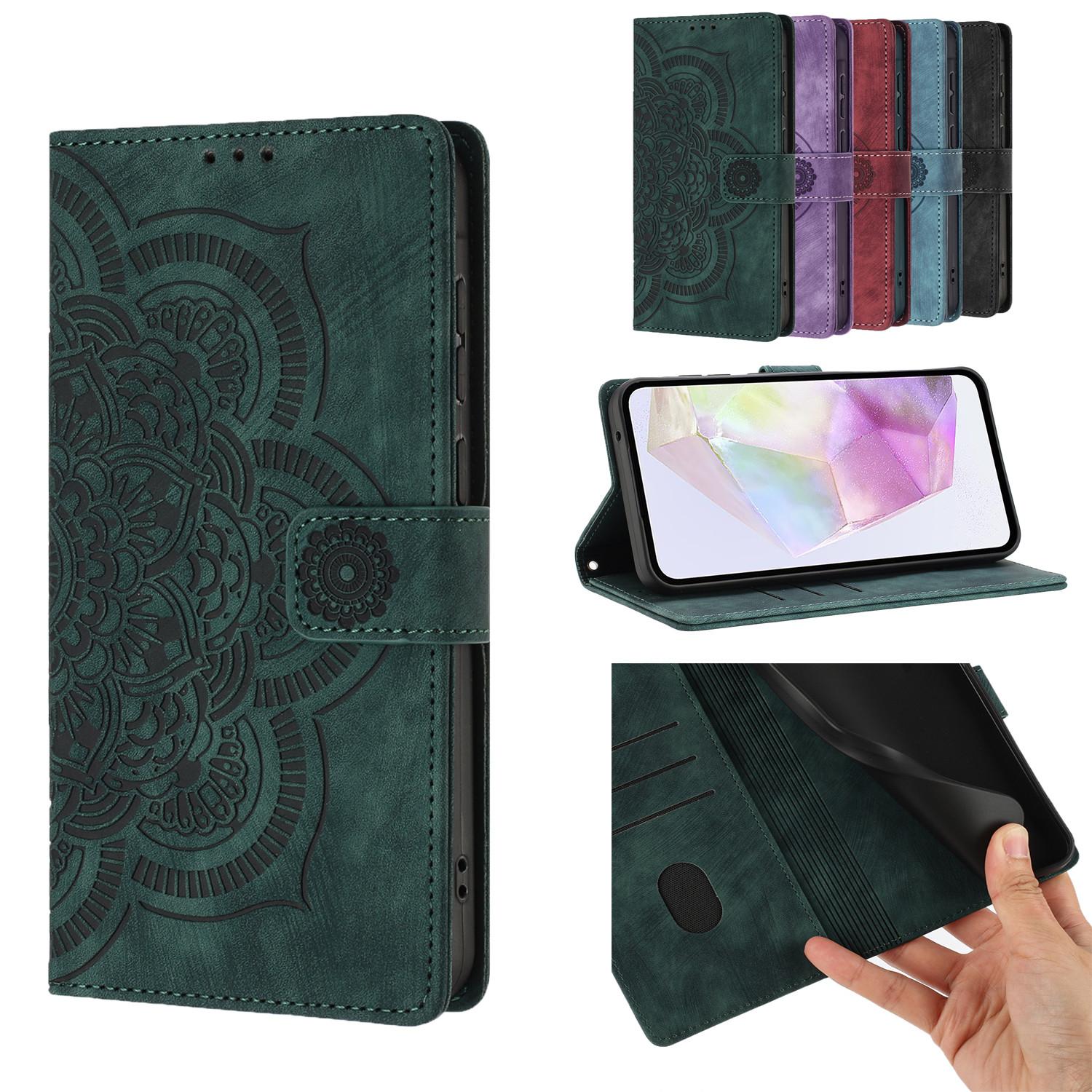 Leather Flip Case for iPhone 11 Magnetic Wallet Cover with Stand Shockproof Protective Phone Case зелёный
