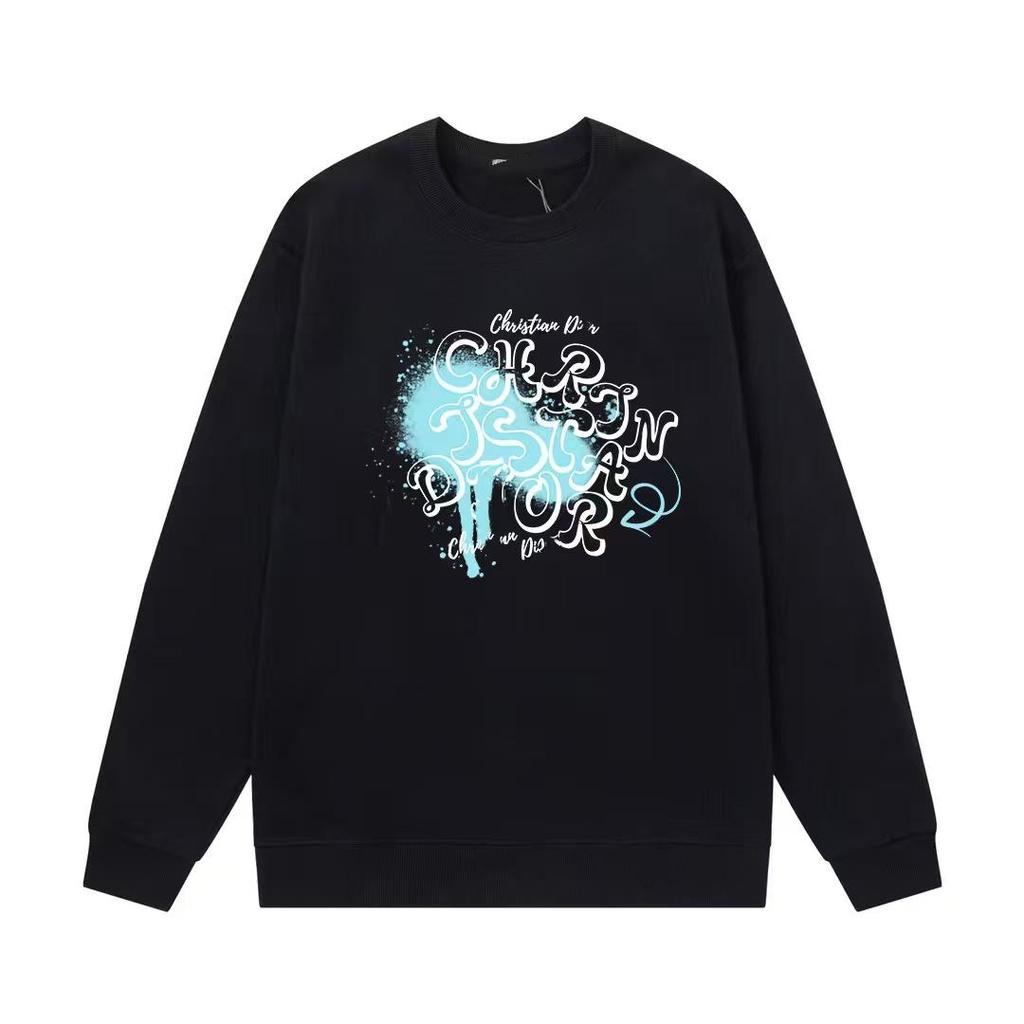 DO Marka Sonbahar/Kış Unisex 420g Harf Baskılı Bisiklet Yaka Kapüşonlu Sweatshirt - Yeni Gelen