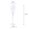 2pcs/Set 100-200ml Creative Art Shape Champagne Cup Gold Mouth Goblet Festival Family Tasting and Smelling Wine