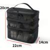 3-Layer Large Capacity Mesh Cosmetic Bags Travel Storage Bags for Toiletries Cosmetics Foldable Makeup Bag
