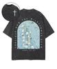 Vintage Art Printed T-shirt Men Women Clothing Summer Short Sleeve Cotton Soft Tshirt Hip Hop Y2k Washed Oversized Tee Tops