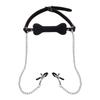 Adult Bone Gag with Chain and Nipple Clamps