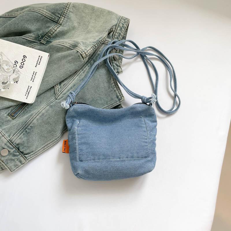 Jeansowa Torba Crossbody na Telefon Komórkowy Mini Torebka Damska Torba na Ramię