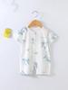 2026 Newborn Short Sleeve Jumpsuit Romper - Thin Style Bodysuit Pajamas