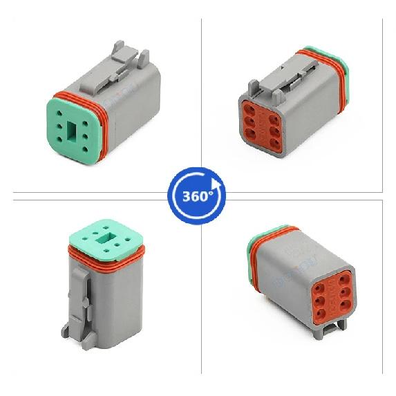 The new DT06-6S/DT04-6P is suitable for modifying the wiring harness plug connector of automotive daytime running lights and LED