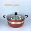 12-Piece Stainless Steel Cookware Set with Thickened Composite Bottom: Includes Frying Pan, Soup Pot, and Milk Pot.