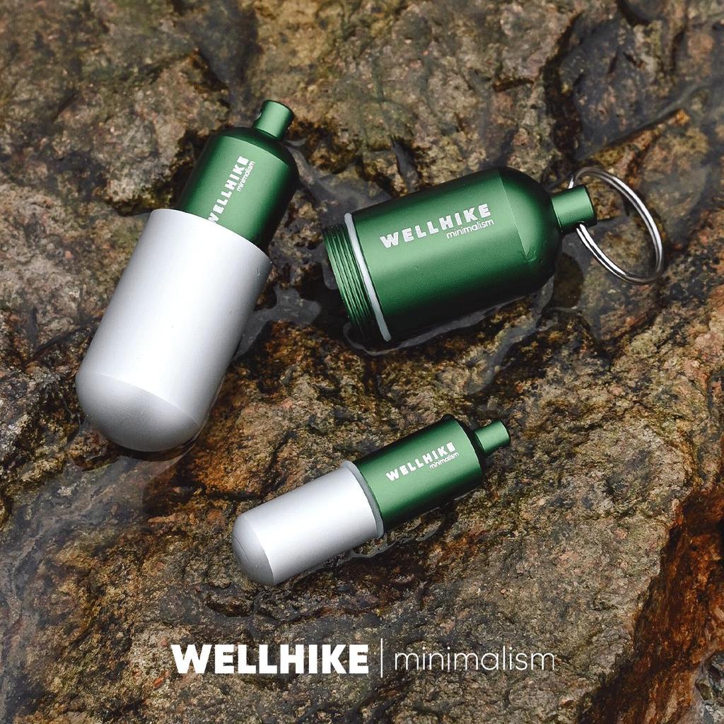 WELLHIKE Outdoor EDC First Aid Capsule Sealed Waterproof Portable Mini Storage Bottle Creative Keychain-mini small Size 4