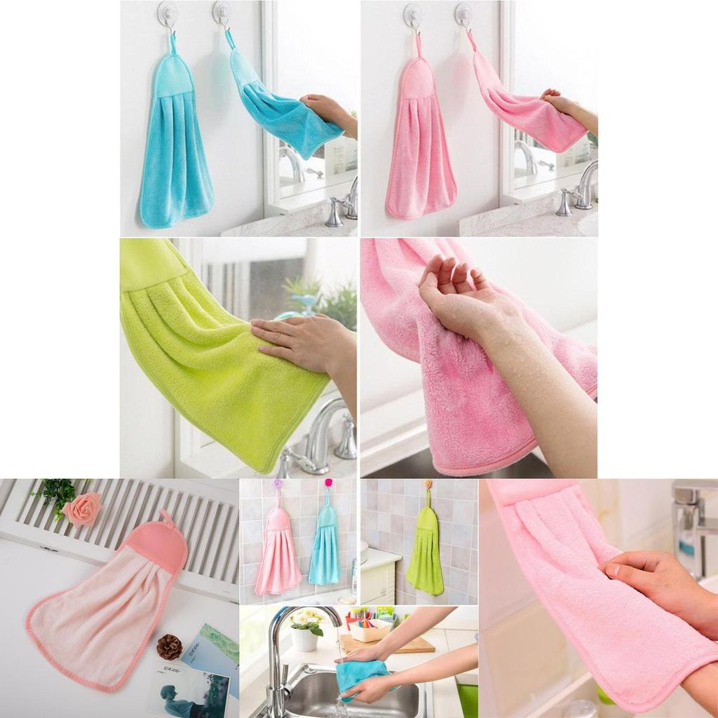 Ultra Soft Coral Velvet Hand Towel Ideal For Children With Absorbent Quality