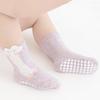 4Pairs/Set Baby Floor Socks Summer Thin Mesh Breathable Anti Slip Grip Toddler Socks Soft Cotton Newborn Kids Socks For Baby