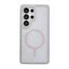 Luxury Diamond-Studded Magnetic Transparent Phone Case for S25ULTRA A56 A15 S24
