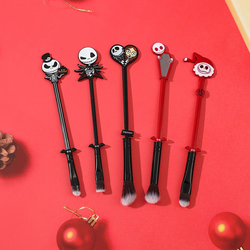 Christmas Movie Makeup Brushes Set Cosmetic Cosplay Makeup Brush Set with Storage Bag Gift for Women