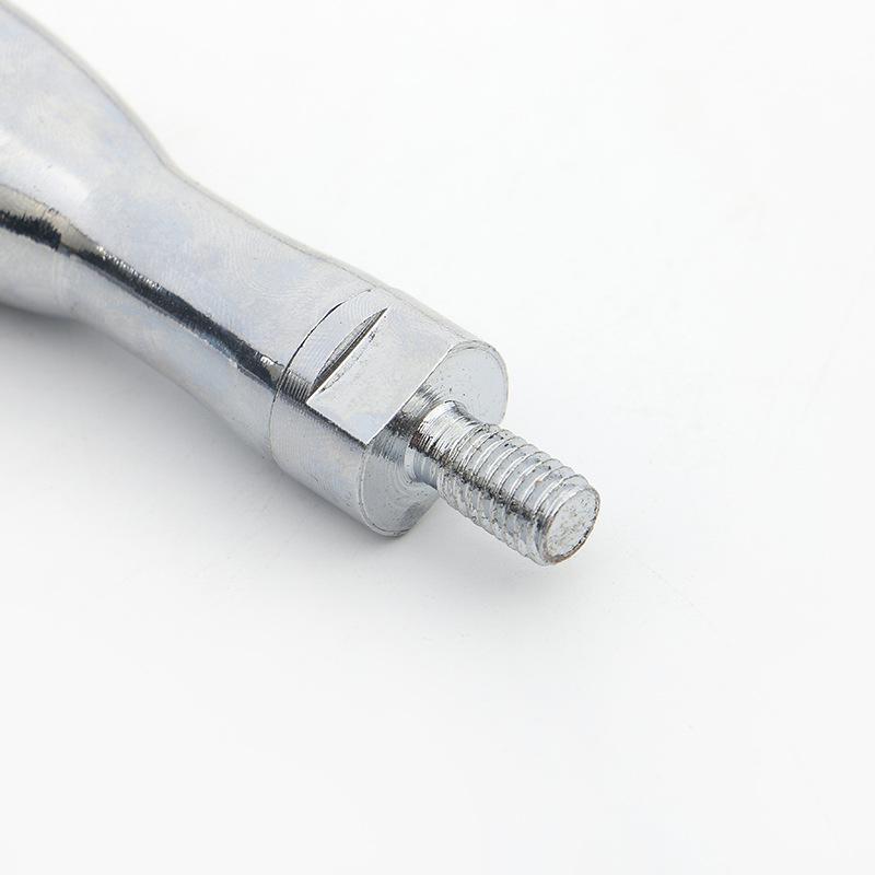 Rugby-Shaped Chrome Handle with Curved Rotating Design, Gourd-Shaped M8/M10/M12