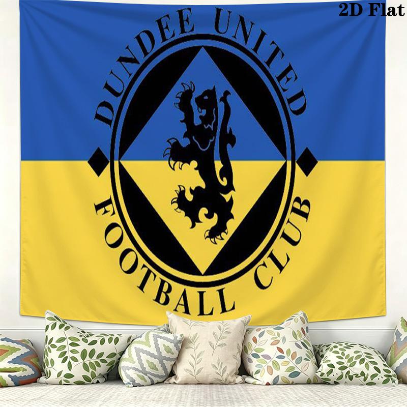 Dundee United FC Wall Tapestry Aesthetic Wall Hanging Printed Fabric Blanket Decorative Tapestries for Bedroom Living Room Home Decor