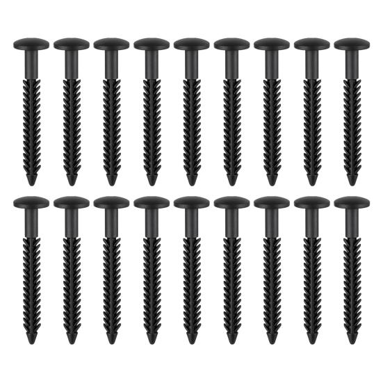 18Pcs Vinyl Shutter Fasteners Plastic Shutter Screws Exterior Window Shutter Spike Loks for Installing Decorative Exterior Shutters