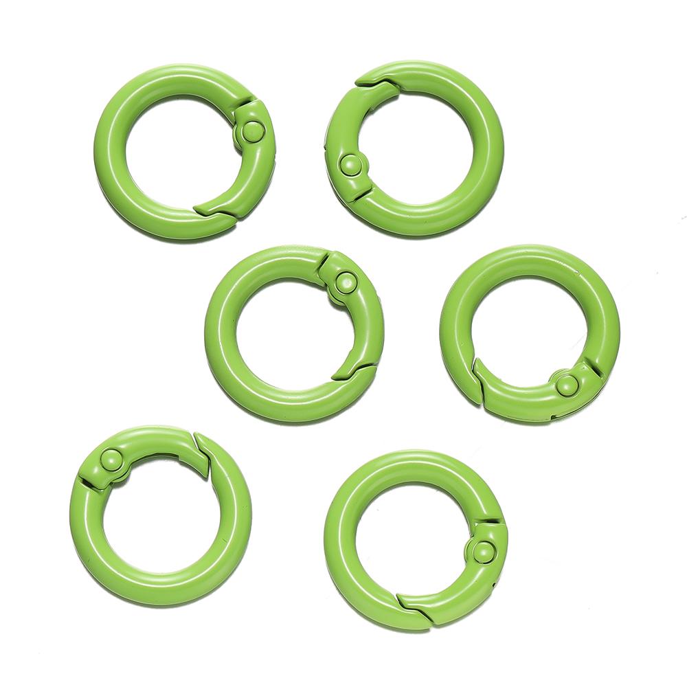 5Pcs Colorful O Ring Spring Clasp Openable Round Carabiner Keychain Clips Hook Dog Chain DIY Jewelry Buckle Connector