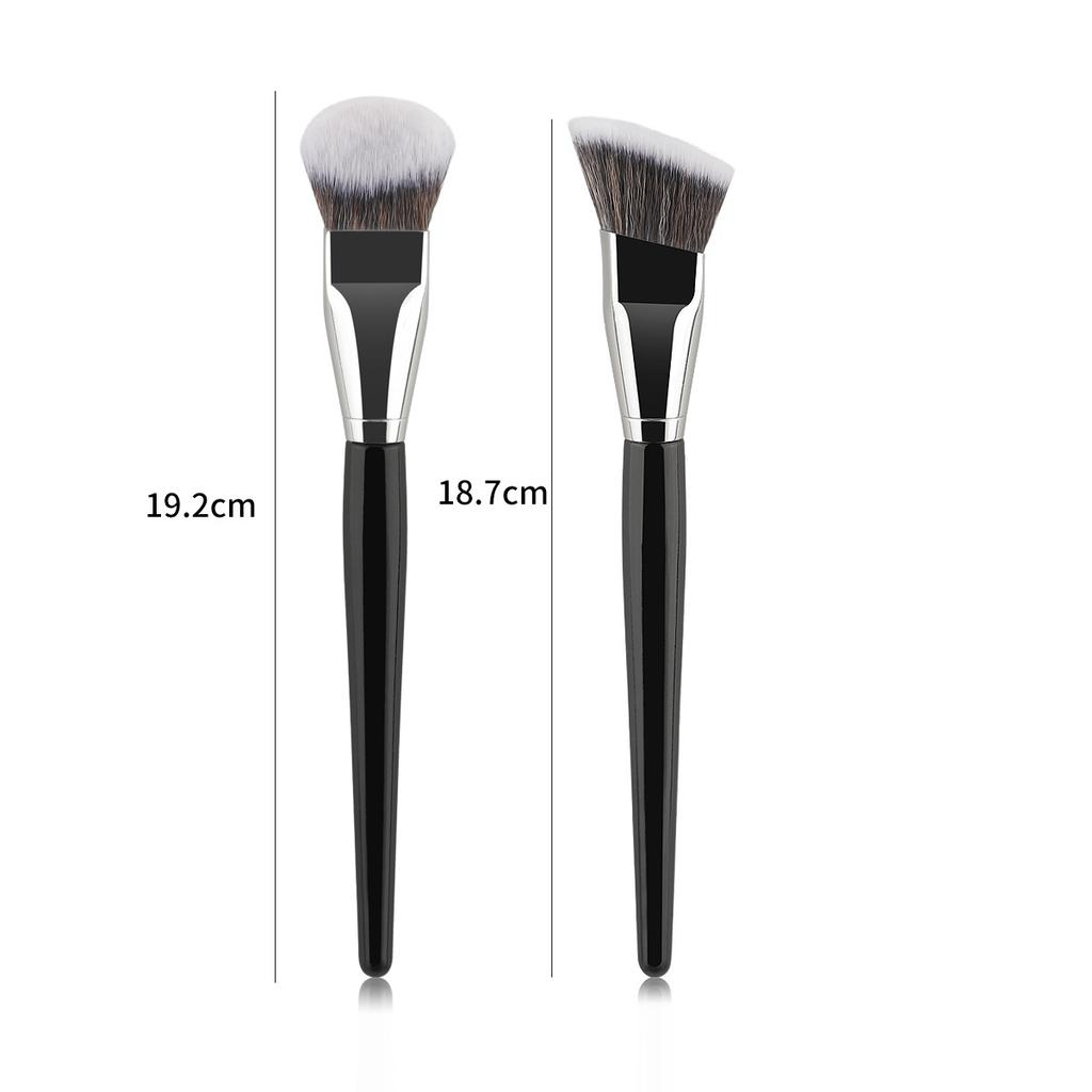 New single oblique head foundation brush blush brush high quality wooden handle bristles soft multi-functional brush beauty tool