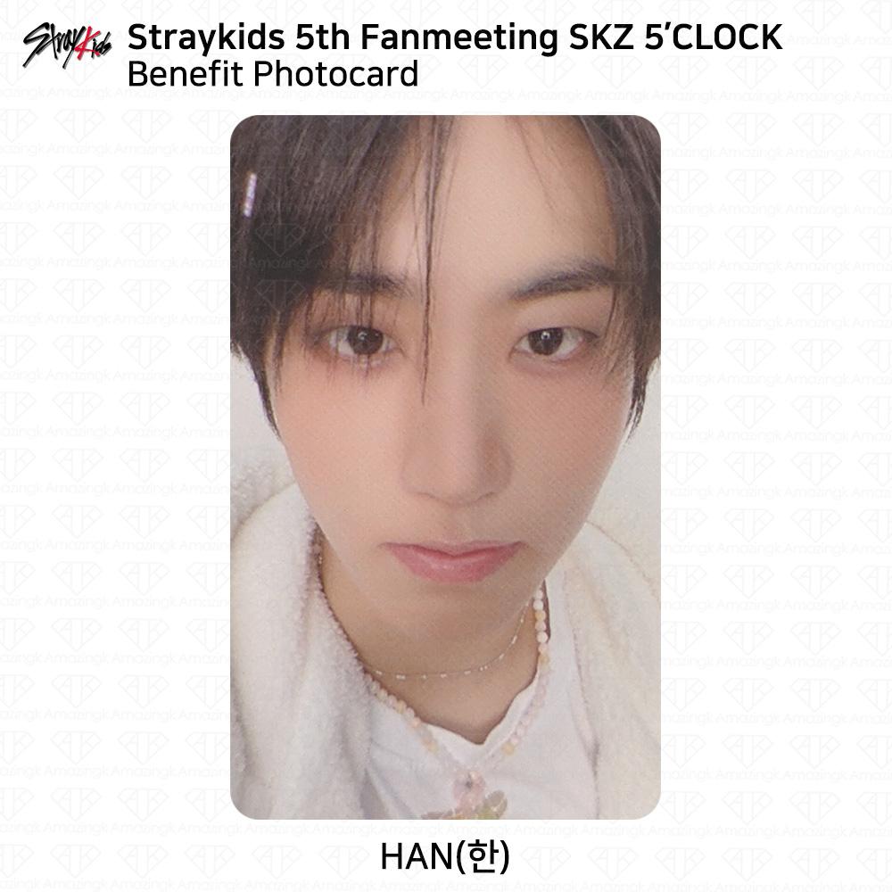 

Пятая встреча фанатов STRAY KIDS SKZ 5 CLOCK Официальная благотворительная фотокарточка MD KPOP K-POP Han