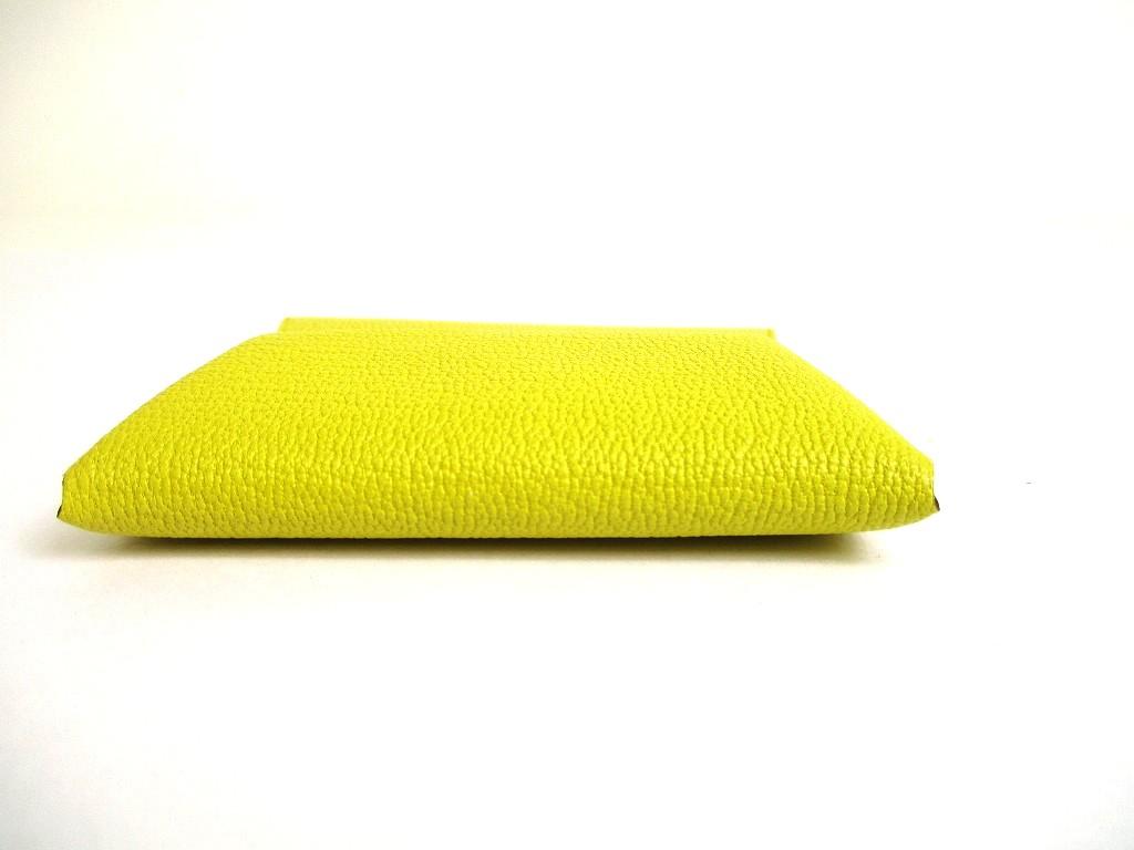 Authentisches HERMES Sun Blue Frida Chevre Myzore Leder Münzetui Bastia #b086 Geöffnete Schachtel