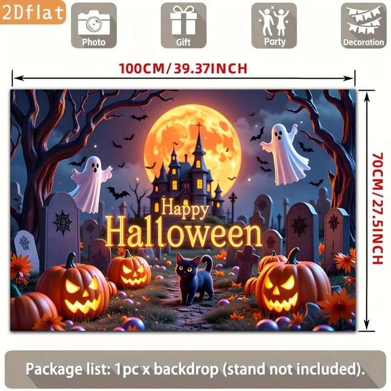 2D flat Halloween happy cartoon pumpkin night-time festive decoration suitable for party decorationzyc