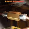 4 Sets 3/16" Brake Line Connector 3/8-24 Threaded Brake Line Fittings & Brass Unions Brake Line Tool Car Accessories