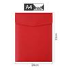 A4 Waterproof Leather Document Bag - Large Capacity Business Briefcase