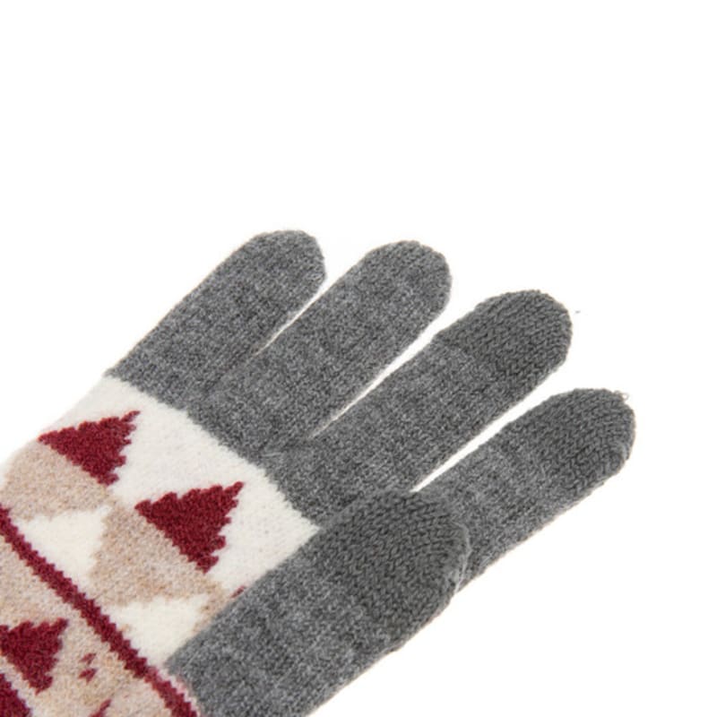 RECLOW RECLOW Argyle Pattern Gloves Red
