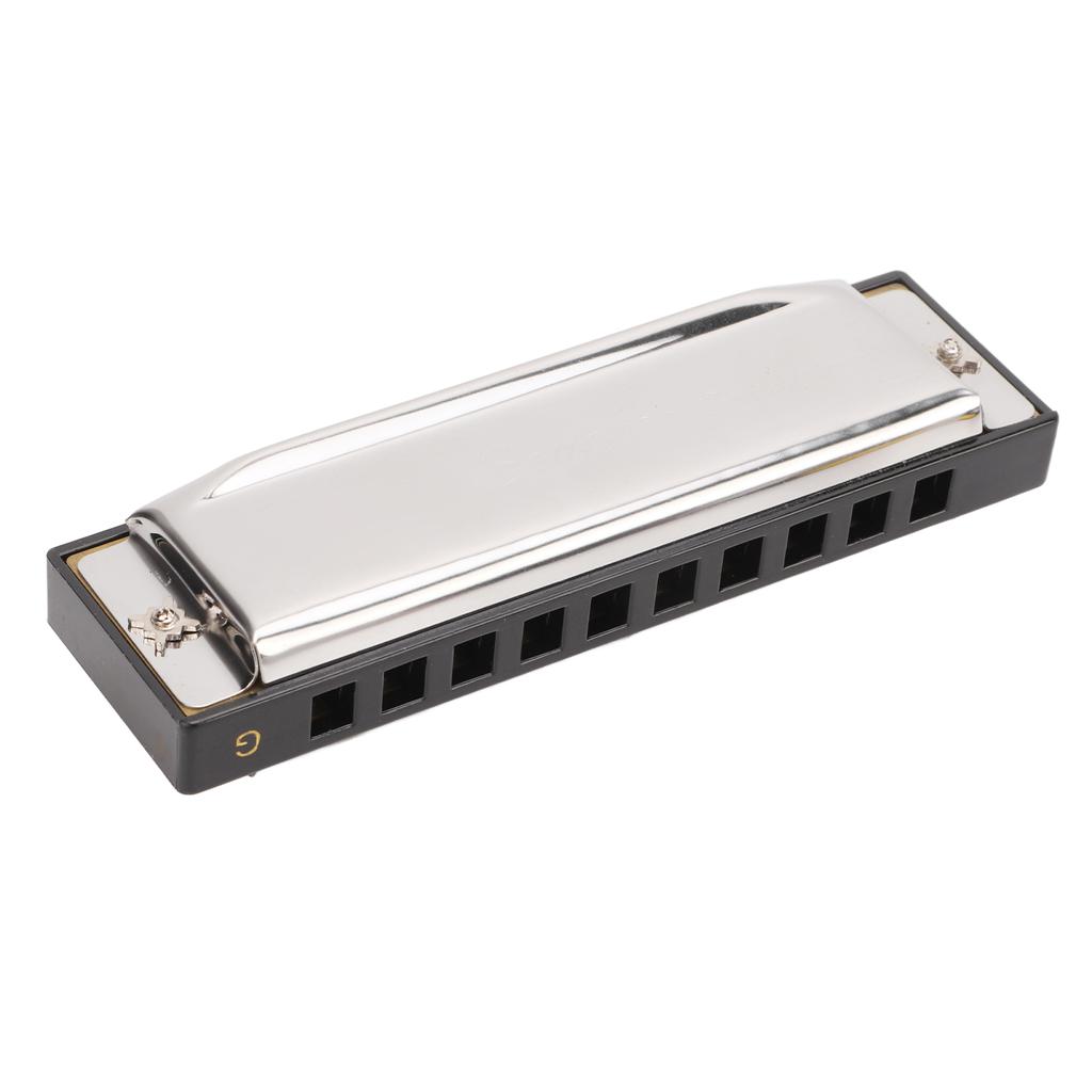 G Key Harmonica 10 Hole 20 Tone Mouth Organ Rust Corrosion Proof Portable Harmonica for Beginner Children