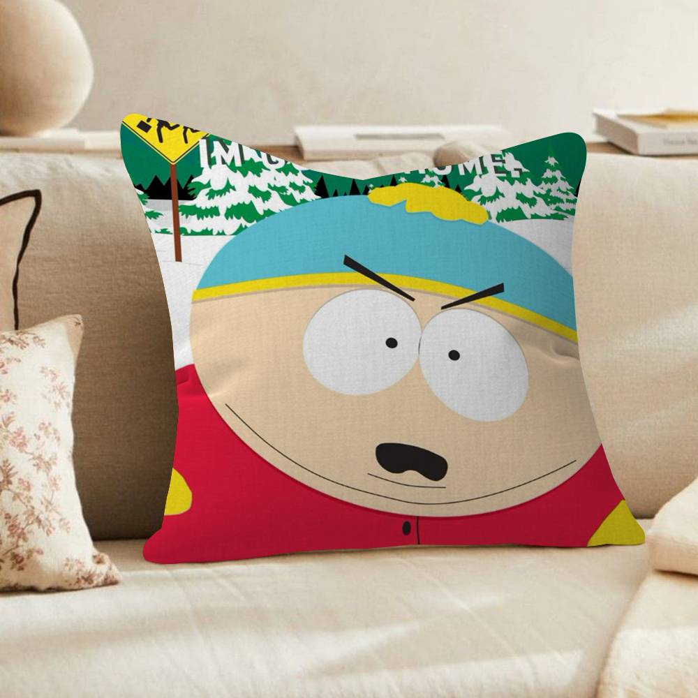 Cartoon Anime Funny South ParkP Pillow Pillow Cushion Cover Pillowcase Living Room Sofa Home Decor Customized