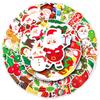 50pcs Waterproof Christmas Cartoon Doodle Stickers: Festive Decorations for Skateboards, Water Cups & Luggage